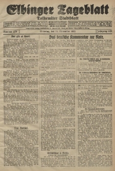 Elbinger Tageblatt, Nr. 270 Dienstag 17 November 1925