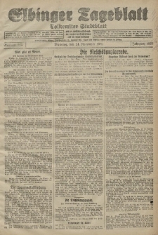 Elbinger Tageblatt, Nr. 275 Dienstag 24 November 1925
