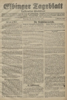 Elbinger Tageblatt, Nr. 275 Dienstag 24 November 1925