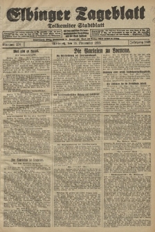 Elbinger Tageblatt, Nr. 276 Mittwoch 25 November 1925