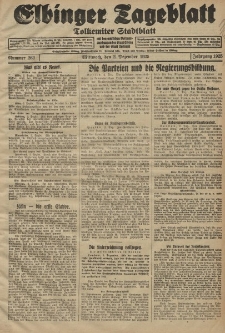 Elbinger Tageblatt, Nr. 282 Mittwoch 2 Dezember 1925