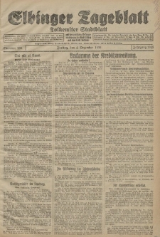 Elbinger Tageblatt, Nr. 284 Freitag 4 Dezember 1925