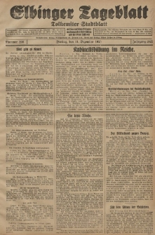 Elbinger Tageblatt, Nr. 290 Freitag 11 Dezember 1925