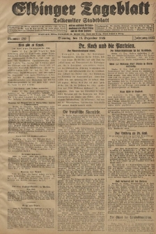Elbinger Tageblatt, Nr. 293 Dienstag 15 Dezember 1925
