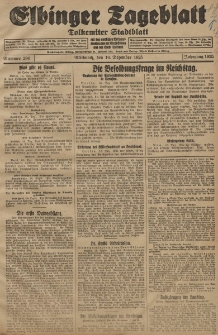 Elbinger Tageblatt, Nr. 294 Mittwoch 16 Dezember 1925