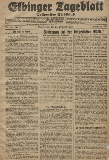 Elbinger Tageblatt, Nr. 301 Donnerstag 24 Dezember 1925