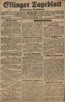 Elbinger Tageblatt, Nr. 302 Montag 28 Dezember 1925