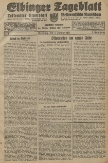 Elbinger Tageblatt, Nr. 2 Dienstag 3 Januar 1928, 5. Jahrgang