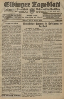 Elbinger Tageblatt, Nr. 3 Mittwoch 4 Januar 1928, 5. Jahrgang