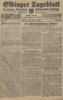 Elbinger Tageblatt, Nr. 5 Freitag 6 Januar 1928, 5. Jahrgang