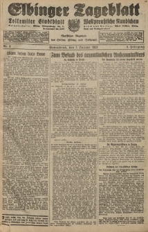 Elbinger Tageblatt, Nr. 6 Sonnabend 7 Januar 1928, 5. Jahrgang