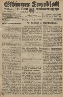 Elbinger Tageblatt, Nr. 20 Dienstag 24 Januar 1928, 5. Jahrgang