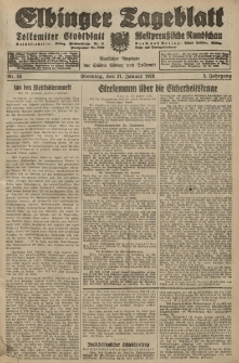 Elbinger Tageblatt, Nr. 26 Dienstag 31 Januar 1928, 5. Jahrgang