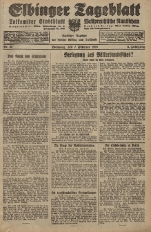 Elbinger Tageblatt, Nr. 32 Dienstag 7 Februar 1928, 5. Jahrgang