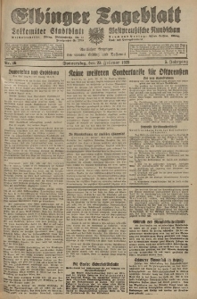 Elbinger Tageblatt, Nr. 46 Donnerstag 23 Februar 1928, 5. Jahrgang