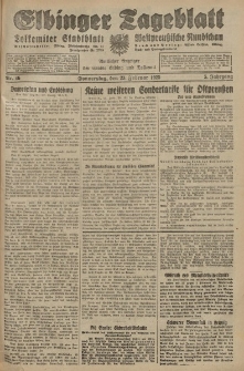 Elbinger Tageblatt, Nr. 46 Donnerstag 23 Februar 1928, 5. Jahrgang