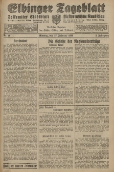 Elbinger Tageblatt, Nr. 49 Montag 27 Februar 1928, 5. Jahrgang