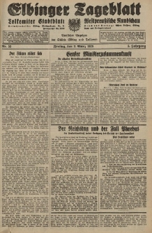 Elbinger Tageblatt, Nr. 53 Freitag 2 März 1928, 5. Jahrgang