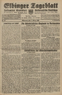 Elbinger Tageblatt, Nr. 57 Mittwoch 7 März 1928, 5. Jahrgang