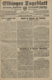 Elbinger Tageblatt, Nr. 59 Freitag 9 März 1928, 5. Jahrgang