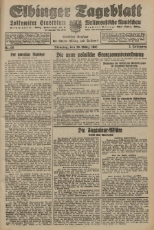 Elbinger Tageblatt, Nr. 67 Montag 19 März 1928, 5. Jahrgang