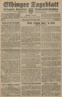 Elbinger Tageblatt, Nr. 73 Montag 26 März 1928, 5. Jahrgang