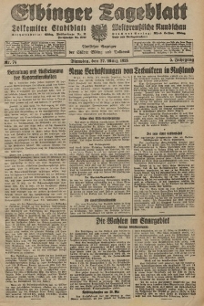 Elbinger Tageblatt, Nr. 74 Dienstag 27 März 1928, 5. Jahrgang