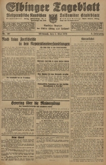 Elbinger Tageblatt, Nr. 107 Mittwoch 8 Mai 1929, 6. Jahrgang