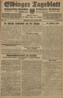 Elbinger Tageblatt, Nr. 111 Dienstag 14 Mai 1929, 6. Jahrgang