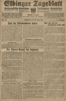 Elbinger Tageblatt, Nr. 122 Dienstag 28 Mai 1929, 6. Jahrgang