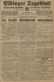 Elbinger Tageblatt, Nr. 132 Sonnabend 8 Juni 1929, 6. Jahrgang