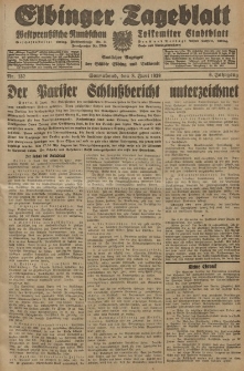 Elbinger Tageblatt, Nr. 132 Sonnabend 8 Juni 1929, 6. Jahrgang