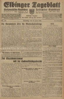 Elbinger Tageblatt, Nr. 134 Dienstag 11 Juni 1929, 6. Jahrgang