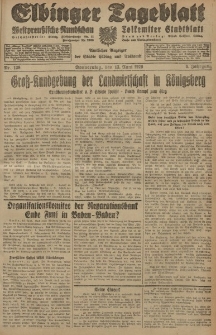 Elbinger Tageblatt, Nr. 136 Donnerstag 13 Juni 1929, 6. Jahrgang