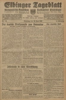 Elbinger Tageblatt, Nr. 146 Dienstag 25 Juni 1929, 6. Jahrgang