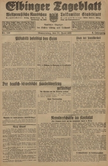 Elbinger Tageblatt, Nr. 148 Donnerstag 27 Juni 1929, 6. Jahrgang