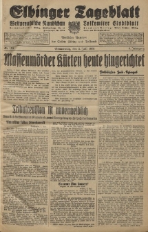 Elbinger Tageblatt, Nr. 152 Donnerstag 2 Juli 1931, 8. Jahrgang