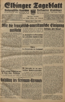 Elbinger Tageblatt, Nr. 155 Montag 6 Juli 1931, 8. Jahrgang