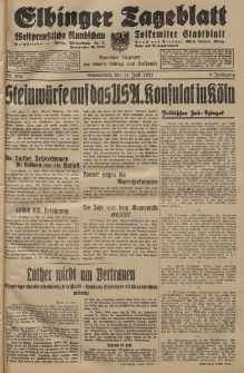 Elbinger Tageblatt, Nr. 160 Sonnabend 11 Juli 1931, 8. Jahrgang