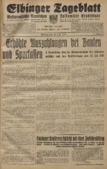 Elbinger Tageblatt, Nr. 171 Freitag 24 Juli 1931, 8. Jahrgang