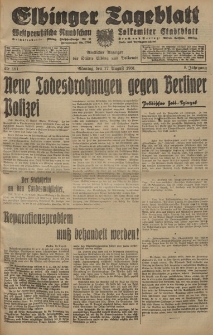 Elbinger Tageblatt, Nr. 191 Montag 17 August 1931, 8. Jahrgang