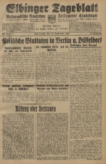 Elbinger Tageblatt, Nr. 212 Donnerstag 10 September 1931, 8. Jahrgang