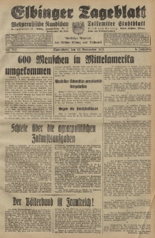 Elbinger Tageblatt, Nr. 214 Sonnabend 12 September 1931, 8. Jahrgang