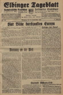 Elbinger Tageblatt, Nr. 222 Dienstag 22 September 1931, 8. Jahrgang