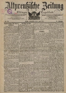 Altpreussische Zeitung, Nr. 152 Sonnabend 1 Juli 1899, 51. Jahrgang