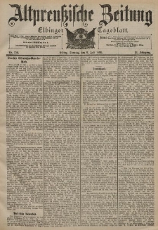 Altpreussische Zeitung, Nr. 159 Sonntag 9 Juli 1899, 51. Jahrgang