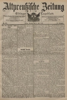 Altpreussische Zeitung, Nr. 160 Dienstag 11 Juli 1899, 51. Jahrgang