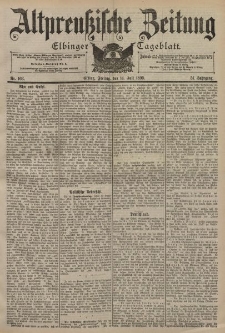 Altpreussische Zeitung, Nr. 163 Freitag 14 Juli 1899, 51. Jahrgang