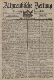 Altpreussische Zeitung, Nr. 165 Sonntag 16 Juli 1899, 51. Jahrgang