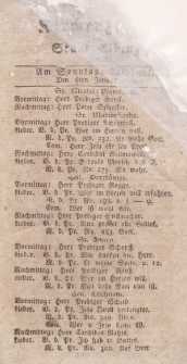 Kirchenzettel der Stadt Elbing, Nr. 2, 6 Januar 1799